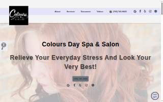 Colours Day Spa & Salon website
