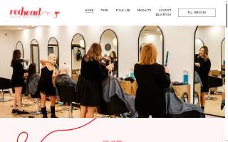 Redhead Salon Boutique website