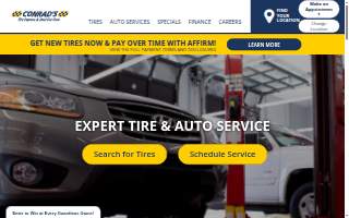 Conrads auto repair and roadside repair services website