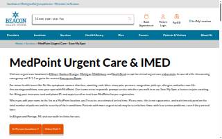 MedPoint Urgent Care Elkhart website