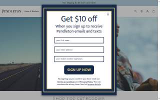 Pendleton Auto Sales website