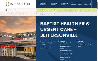 Baptist Health ER & Urgent Care - Jeffersonville website
