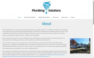 Plumbing Solutions website