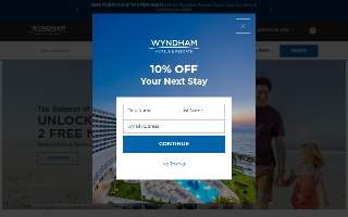 Wyndham Westfield website