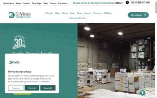 DeVries Design and Landscape website
