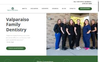 Valparaiso Family Dentistry website