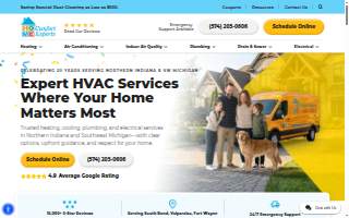 Home Comfort Experts website