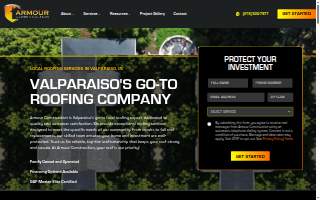 Armour Construction website