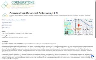 Cornerstone Financial Solutions website
