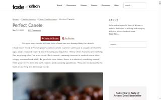 Canel� Caf� website