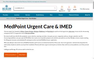 MedPoint Urgent Care Goshen website