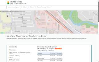 Nephew Pharmacy Goshen website