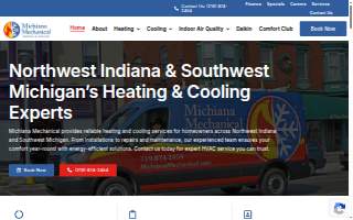 Michiana Mechanical Heating & Cooling website