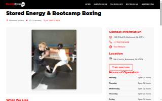 Stored Energy & Bootcamp Boxing website