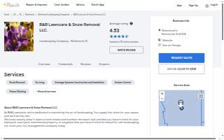 B&B Lawncare & Snow Removal LLC website