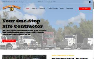 Earthworks Lawncare & Snow Removal website