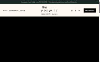 The Prewitt Restaurant + Lounge website