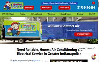 Williams Comfort Air - Heating Cooling Plumbing Electrical website
