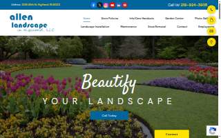 Allen Landscape in Highland, LLC of Hammond website