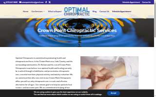 Optimal Chiropractic website