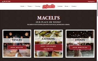 Maceli's Catering & Events website