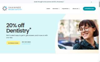 Shawnee Modern Dentistry website