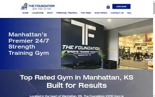 The Foundation Sports Training Facility - 24hr Gym website