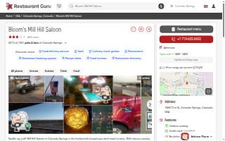 The Saloon �Whiskey & Tequila Bar� website