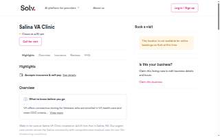 Salina VA Clinic website