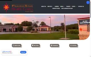 PrairieStar Health Center website