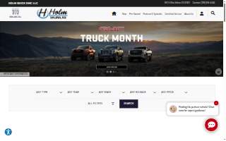 Holm Buick GMC website