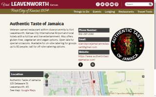 Authentic Taste of Jamaica website