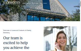 Leawood Cosmetic & Family Dentistry website