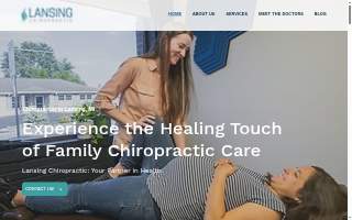 Lansing Chiropractic Clinic website