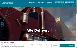 Agforce Transport Services website