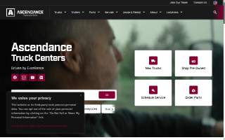 Ascendance Truck Centers website