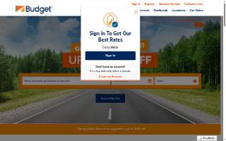 Budget Way website