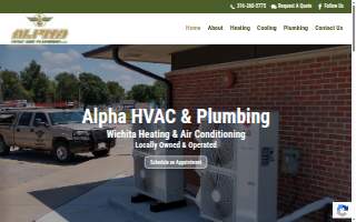 Alpha HVAC & Plumbing, LLC of Derby website