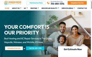 Premier Comfort Solutions website