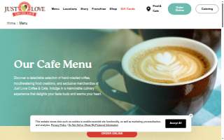 Just Love Coffee Cafe - Bowling Green website