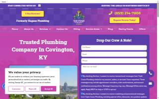 Triple Crown Plumbing website