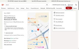 Walgreens of Richmond website