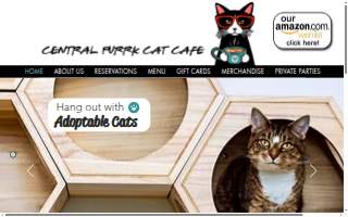 Central Purrk Cat Cafe website