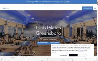 Pilates On Main Gtown website