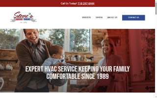 Steve's Heating & Cooling website