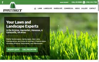 A & A Lawn Care & Landscaping website