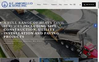 Amorello Lawncare & Landscaping website