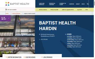 Baptist Health Hardin website