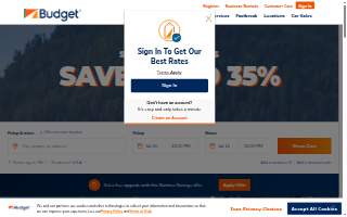 Budget Car Sales website