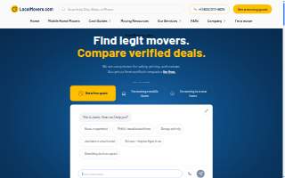 Local Movers website